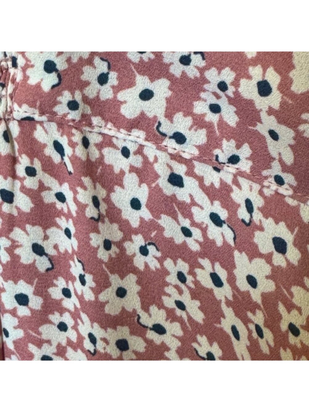 Abercrombie & Fitch Mini Dress Women's Size XS Pink Smocked Floral Short Sleeves - Picture 3 of 16